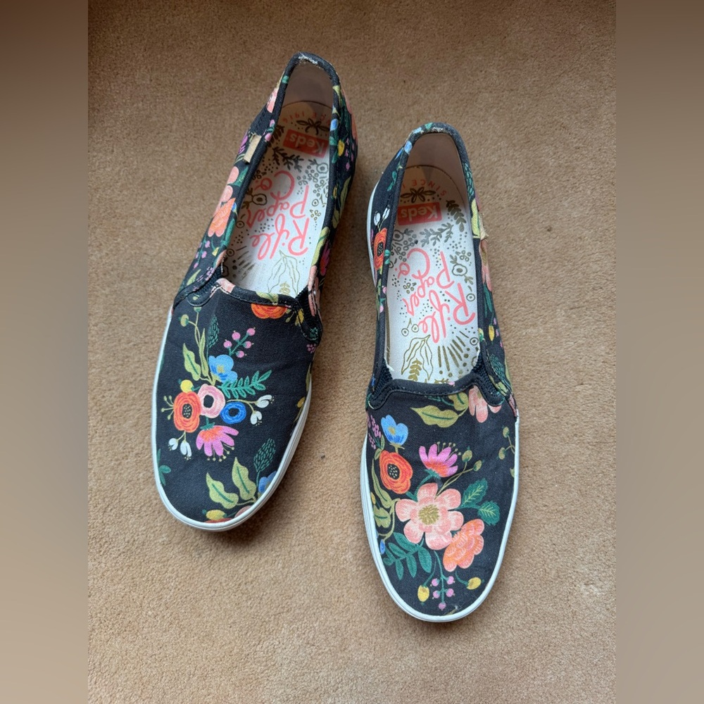Keds x Rifle Paper Co. Floral Platform Slip-Ons